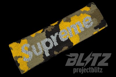 yellow camo supreme headband